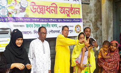 দিনাজপুর ভিটামিন ‘এ’ প্লাস ক্যাম্পেইনের উদ্বোধন করেন পৌরমেয়র