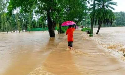 শেরপুরে আকষ্মিক বন্যা: পানির তোড়ে ভেসে দু’জনের মৃত্যু