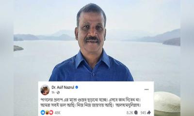 পাগলের প্রলাপের মতো গুজব ছড়ানো হচ্ছে : আসিফ নজরুল